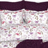 Christie 100% Cotton Striped Satin 220 TC King size Bed Linen Set with 4 Pillow Covers -1